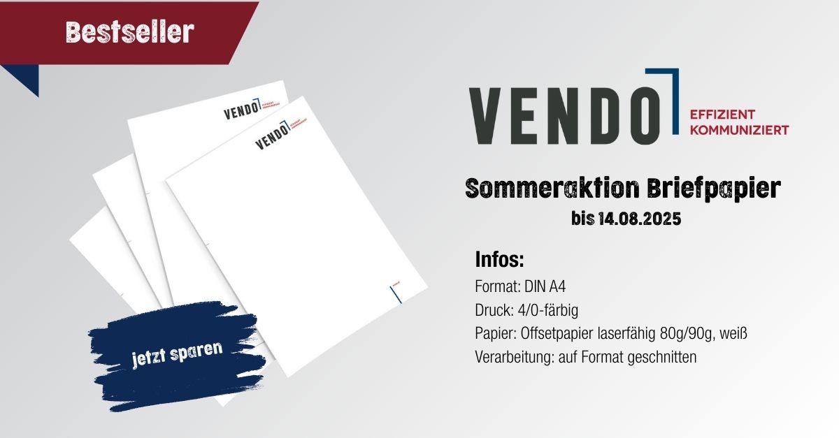 Sommeraktion Briefpapier – jetzt zugreifen bis 14.08.2025