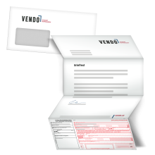 DIN A4 Mailing mit SEPA-Zahlungsanweisung im Format 210 x 397 mm 
