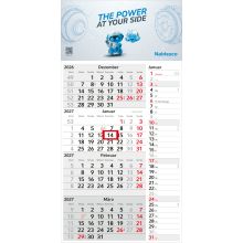 4-Monatskalender Einblatt Konzept 4 Post