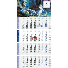 4-Monatskalender Einblatt Logic 4 Post A