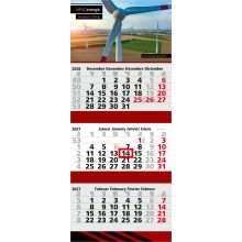3-Monatskalender Mehrblock Maxi 3 Post