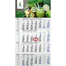 4-Monatskalender Einblatt Budget 4 RECYCLING Schrift modern