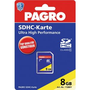 PAGRO Speicherkarte SDHC 8 GB