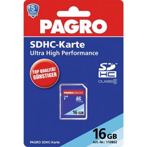 PAGRO Speicherkarte SDHC 16 GB