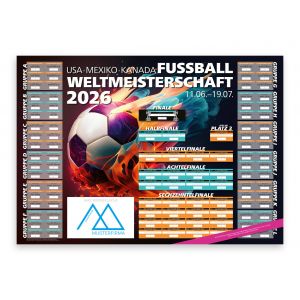 WM-Planer Spielplan-Wandplaner Fußball-WM 2026