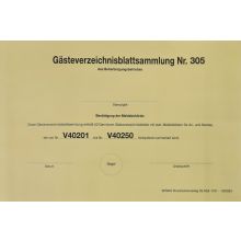 Gästeverzeichnisbuch A5 quer zu 50 Garnituren gebunden