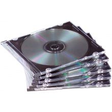 FELLOWES CD-Hüllen 25 Stück Slimline SlimCase transparent