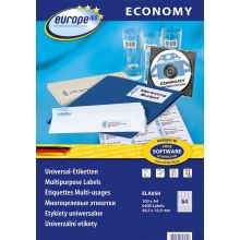 EUROPE100 Universal-Etiketten 4,85 x 1,69 cm 100 Blatt weiß