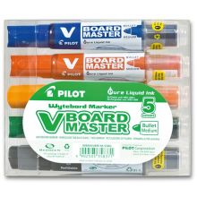 PILOT Boardmarker V-Board 5080 5 Stück mit Rundspitze farbig sortiert