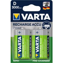 VARTA Batterie Recharge Accu Power 2 Stück D 3000 mAh
