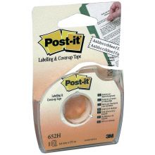 POST-IT® Abdeck- und Beschriftungsband 652H im Handabroller 8,4 mm x 17,7m weiß