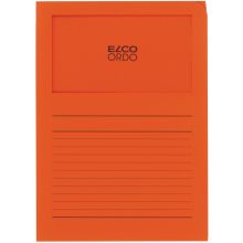 ELCO Ordo-Mappe mit Sichtfenster 100 Stück DIN A4 orange