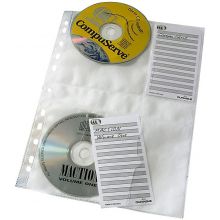 DURABLE CD/DVD-Hüllen 5222 5 Stück für 4 CDs transparent