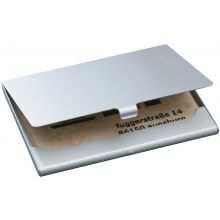 SIGEL Visitkartenetui VZ135 Aluminium für 15 Karten matt silber