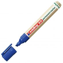 EDDING Permanentmarker EcoLine 22 mit Keilspitze 1-5 mm blau