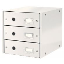 LEITZ Schubladenbox Click & Store 6048 mit 3 Schubladen weiß