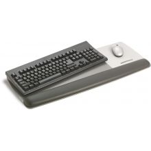 3M™ Handgelenkauflage WR422LE mit Trägerplatte für Tastatur und Maus grau/schwarz