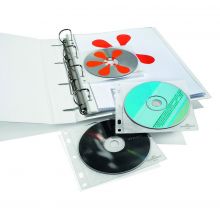 DURABLE CD/DVD-Hüllen 10 Stück transparent