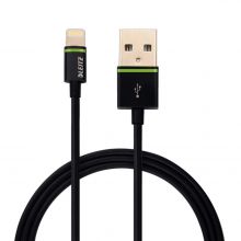 LEITZ USB Kabel "Lightning" 30 cm schwarz