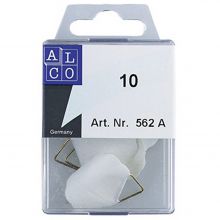 ALCO Bildaufhänger ALC562A Ø 3 cm 10 Stück klebend weiß