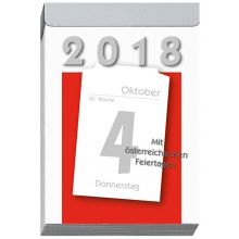 LEYKAM Tagesabreißkalender KA04 83 x 128 mm 1 Tag pro Seite 2020