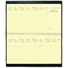 QUO VADIS Kalender Planital 8,8 x 17 cm 1 Woche auf 2 Seiten 2019 schwarz