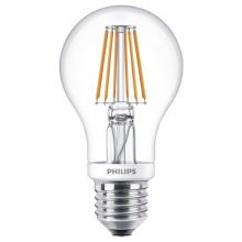PHILIPS LED-Glühbirne Classic LEDbulb Filament 8-60 W E27 A60 dimmbar