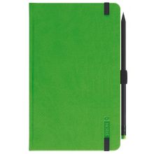 LEYKAM ALPINA Notizbuch G-Notes 112 13 x 21 cm 160 Blatt liniert Hardcover grün