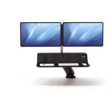 FELLOWES Sitz-Steh Workstation Lotus RT für 2 Monitore schwarz