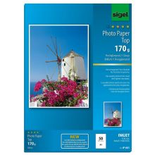 SIGEL Fotopapier IP601 A4 50 Blatt 170 g/m² hochgänzend weiß