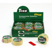 TIXO Klebeband 56002 15 mm x 10 m + Clip