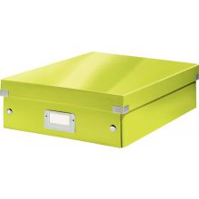 LEITZ Organisationsbox Click & Store Mittel mit Deckel grün-metallic