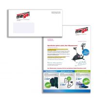 Kuvertmailing Brief 4/4-färbig mit schwarzer Personalisierung