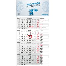 4-Monatskalender Einblatt Konzept 4 Post