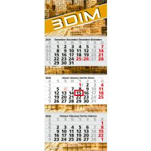 3-Monatskalender Mehrblock Maxi Wire-O 3