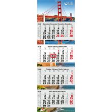 4-Monatskalender Mehrblock Quadro Wire-O 4