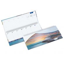 Tisch-Querkalender Master Monatsregister 1 Woche = 2 Seiten 8–21 Uhr