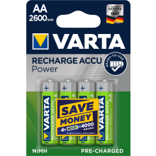VARTA Batterien Accu NiMH AA R2U 2600 mAh wiederaufladbar 4 Stück