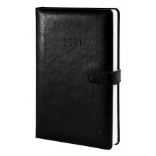 AVERY ZWECKFORM Buchkalender Chronobook 50811 DIN A5 352 Blatt Tagesplan mit Hardcover für 2021 schwarz