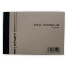 Kassa-Ausgangsbuch A6 quer, 100 Blatt