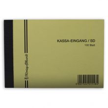 Kassa-Eingangsbuch A6 quer, 100 Blatt 