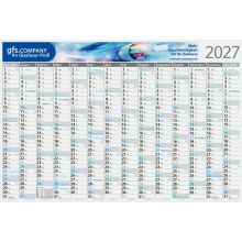 Wandplaner Pure Bambuspapier 980 × 660 mm Dez. Vorjahr – Jan. Folgejahr