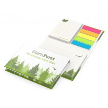 Haftnotiz-Set Brüssel RECYCLING 50/50 Haftzettel Umschlag recycelt