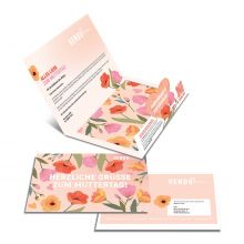 Selfmailer mit Geschenkspapier